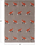Cozy Multicolor Fox Print Baby Blanket - Cotton Knit for Infants