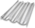 USA Pan Bakeware Aluminum Perforated Nonstick French Baguette Bread Pan, 3-Loaf