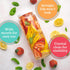 Set 32 oz 4 Pack All About Juicing Glass Bottles - Jars, Wide Mouth with Lids for Juice, Smoothies, Water, Milks