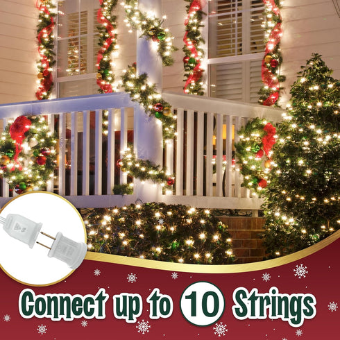 stargo 9 50 Bulbs 10.4 Clear Warm White Christmas Lights - ft String of Incandescent Mini Multifunctional Lighting