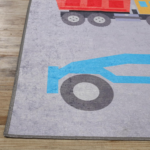 4' 6' SUPERIOR Indoor Kids Rug, Washable, Non-Slip, Toddlers & Babies, Perfect for High Traffic Playroom, Kids Room