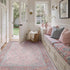 5x7 Pink Area Rug Washable Rugs Floral Vintage Tumble Carpet for Living Room Bedroom Nursery Room Playroom Dining Room