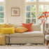 Home Brilliant Yellow Throw Pillow Covers Set of 2, 18x18 Super Soft Decorative Striped Corduroy Mustard Pillows