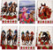 Geyoga 6 Pieces Derby Kitchen Towels Horse Racing Rose Dish Hand Towel Absorbent