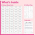 50 Baby Shower Bingo Game, Bingo Cards Perforated Calling Cards Bingo Games for Baby Shower, Bridal Wedding Shower