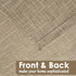 Beda Home Linen Textured Curtain Valance for Kitchen Living Room | Light Filtering Farmhouse Short Valance (Taupe)