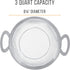 U.S. Kitchen Supply Stainless Steel Colander Strainer Basket, 3-Quart with Resting Feet & Handles