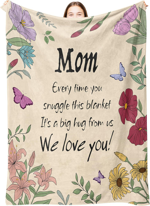 VZITSQS Mothers Day Blankets for Mom,Mom Gifts,Gifts for Mom,Moms Gift for Women from