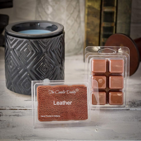 Leather Maximum Scented Wax Cubes/Melts, 5 Packs, 10 Ounces Total, 30 Cubes