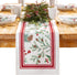 Elrene Home Fashions Winter Holiday Berry Fabric Bordered Table or Console Runner,