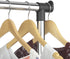 Whitmor Adjustable Rolling Garment Rack, Black and Chrome, 18.5" D x 33" W x 66" H