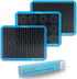 3PCs GUY DREAM Silicone Baking Mat 11-4/5" x 15-3/4" - 1 Choux, 1 Eclair, 1 Blank Mat for Baking Cookies