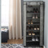 8 Closet 24 Simplify Tier Shoe Storage Organizer Rack with Cover, Free Standing, Holds Pairs, Good for Sneakers, Flats