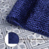 Laura Ashley Butter Chenille Bath Rug, Non Slip Shaggy Bathroom Mat for Tub and Sink - (20" x 34") Navy