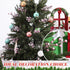 30 Geosar Pieces Artificial Christmas Berry Picks with Snowflake Glitter Holly Berry Stems for Christmas Tree Ornaments