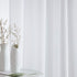 HLC.ME Lauren Semi Sheer Light Filtering Pocket Top & Back Tab Curtains - 2 Panels (54 x 63 Inch, White) for Bedroom &
