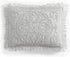 Beatrice Home Fashions Medallion Chenille Bedspread with Standard Sham, Gray
