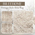 Boho Kitchen Rug Washable, 2x3 Non-Slip Farmhouse Neutral Small Area Rug for Bathroom Bedroom Indoor Entrway