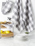 DII Buffalo Check Kitchen Collection, Classic Farmhouse Kitchen Set, Gray & White Oven Mitt, 2 Piece