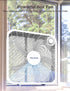 PELONIS 3-Speed Box Fan, Full-Force Circulation, Air Conditioner, White