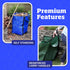 48-Gallon DURASACK Heavy Duty Home and Yard Bags Reusable Self-Standing Lawn and Leaf Bags Garbage Can with Reinforced
