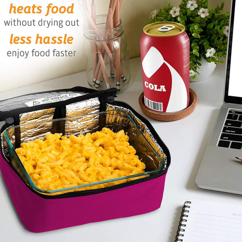 HotLogic Mini Portable Electric Lunch Box Food Heater - Pink - Innovative Food Warmer for Adults Car/Home