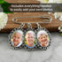 Wedding Boutonniere Photo Charm Bouquet Pin Lapel for Mother of the Bride Groom with Photo Resizing Software