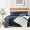 ROARINGWILD Navy Blue Queen Size Quilt Bedding Set with Pillow Shams, Lightweight