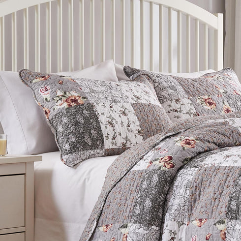 Barefoot Bungalow Giulia Pillow Sham, Standard Size in Gray