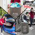 360 4 dbest products Bigger Laundry Trolley Rolling Hamper Basket on wheels Bag Cart Large Capacity with Removable