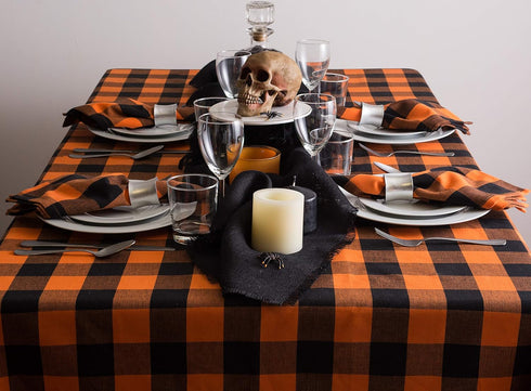 DII Jute Burlap Collection Solid Black Kitchen Table Runner - 15x74