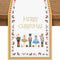 Christmas Table Runner Decoration, Buffalo Plaid Merry Christmas Nutcracker Table Runners for