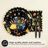 96Pcs 24 Electrician Retirement Party Decorations Electrician Lineman Plates and Napkins Handyman Tools Tableware