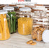 2 Pack 1 Gallon Glass Jar With Lid - Large Airtight Metal Lids, BPA-Free, Wide Mouth Sun Tea Jar for Storage