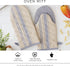 DII Buffalo Check Kitchen Collection, Classic Farmhouse Kitchen Set, Gray & White Oven Mitt, 2 Piece