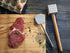 New Star Foodservice 36398 Wood Handle Aluminum Meat Tenderizer/Mallet, 13-Inch Overall