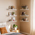 YUFLINX 16White Set 6,Nursery Floating Shelves for Wall with Anti-Crash Design of Book Shelves for Room