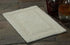 Bath Rug 100% Soft Cotton, 34x21 Inch, Latex Non-Skid Backing, Solid Ivory Color