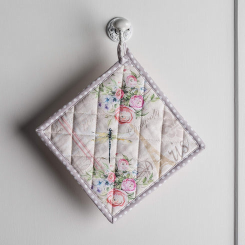 Maison d' Hermine Pot Holders, 100% Cotton Heat Resistant Potholders, 8" x 8", Champ De Mars