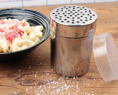 RSVP International Kitchen Shaker Collection, 11 Ounce, All Purpose, Dishwasher Safe, Stainless Steel