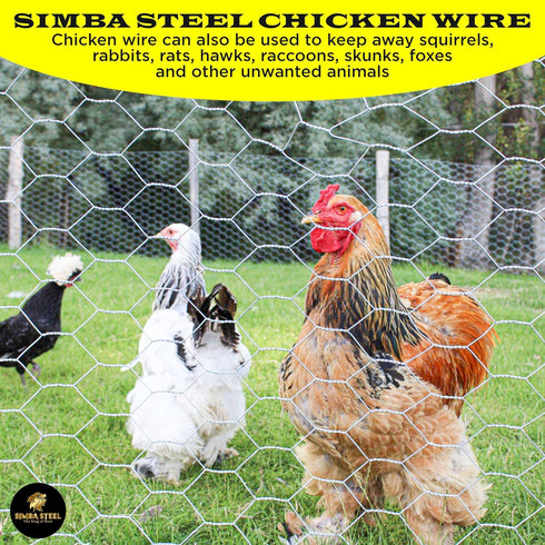 12 150 1 20GA (12 150 1) Chicken Wire in x FT x Mesh x | Poultry Wire Netting | Hot Dipped Galvanized | Chicken Coop