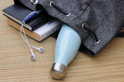 MIRA 17 oz Insulated Water Bottle - Stainless Steel Cola Shape Thermos - Double Wall Flask (24Hr Cold/12Hr Hot) - Pearl