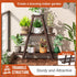GHWIE 3 Plant Stand Indoor Plant Shelf Outdoor bamboo Plant Rack, Tiers Ladder Plant Holder Flower Stand for Living