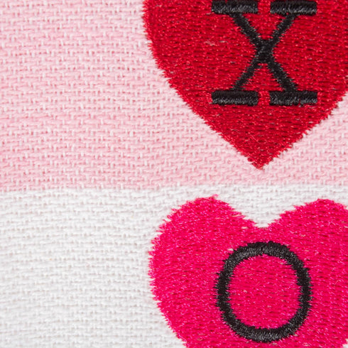 DII Valentine's Day Collection Kitchen Dishtowel Set, 3 Piece, 18x28, Embellished Hearts