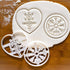 Set of 2 Icelandic Magical Stave Cookie Cutters - Designs: Love Charm Astarstafur & Runic Compass Vegvisir (2 pieces) -