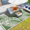 wikiwiki Outdoor Rug, 5x8ft, Waterproof Reversible Mat for Indoor Outdoor, Small Area Plastic Straw Rug