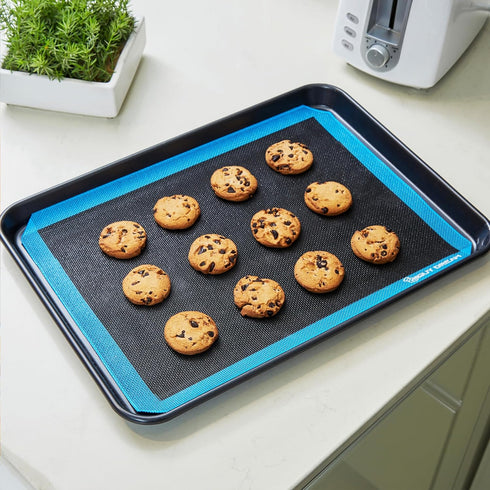 3PCs GUY DREAM Silicone Baking Mat 11-4/5" x 15-3/4" - 1 Choux, 1 Eclair, 1 Blank Mat for Baking Cookies