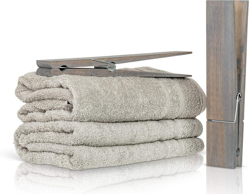 12 (2 Giant Clothespin Bathroom Towel Holder | Huge Clothes pin | Farmhouse Bathroom dcor | Laundry Room or Nursery