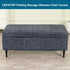 Bands,M,08 CRFATOP Printed Rectangle Ottoman Stool Cover Stretch Folding Storage Footstool Bench Slipcovers Upholstered
