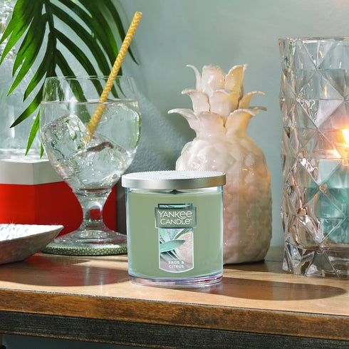 Yankee Candle Sage & Citrus Scented Classic 7oz Tumbler Candle, 35+ Hours Burn
